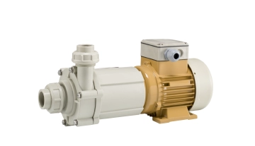 Horizontal thermoplastic magnetic drive pump MX40-PP from Hendor 