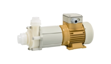 Horizontal thermoplastic magnetic drive pump MX40-PVDF from Hendor 