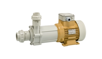 Horizontal thermoplastic magnetic drive pump MX120-PP from Hendor 