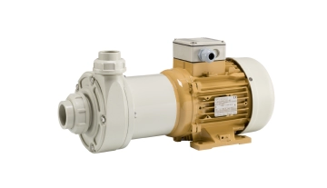 Horizontal thermoplastic magnetic drive pump MX160-PP from Hendor 