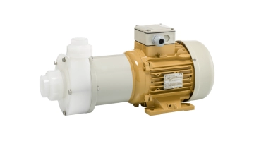 Horizontal thermoplastic magnetic drive pump M110-PVDF from Hendor 