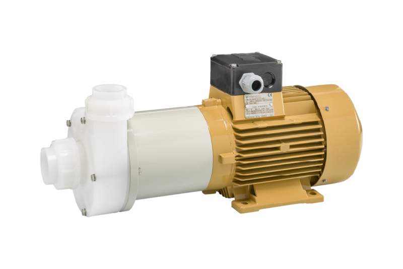 Horizontal thermoplastic magnetic drive pump M150-PVDF from Hendor 