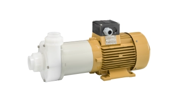 Horizontal thermoplastic magnetic drive pump M150-PVDF from Hendor 