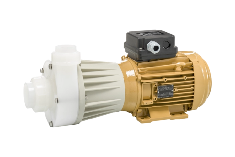 Horizontal thermoplastic magnetic drive pump M220-PVDF from Hendor 