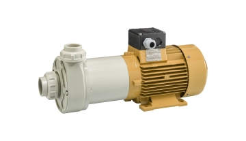 Horizontal thermoplastic magnetic drive pump M150-H-PP from Hendor 