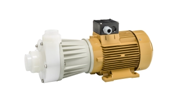 Horizontal thermoplastic magnetic drive pump M300-H-PVDF from Hendor 