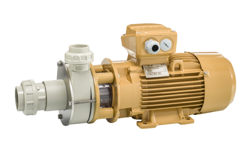 Thermoplastic horizontal centrifugal pump with mechanical seal  S300-PP from Hendor 