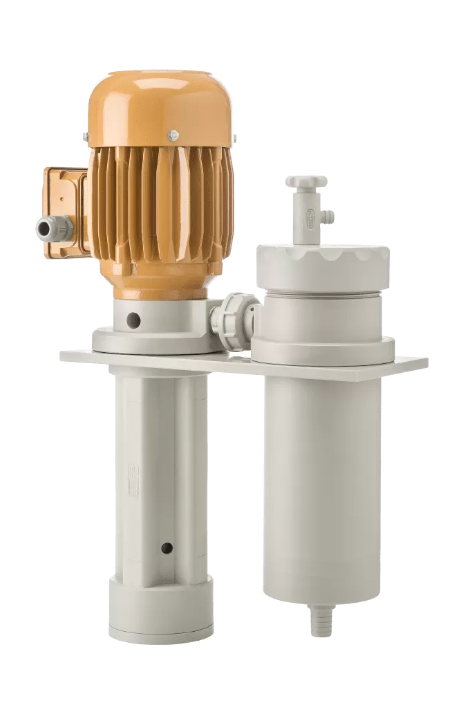 In-tank filtration system series DF90 from Hendor with PP filter chamber