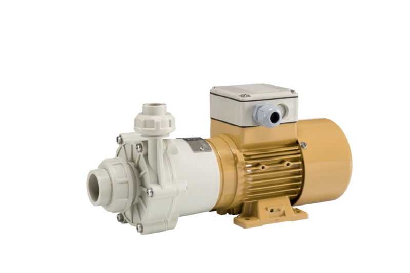 Horizontal thermoplastic magnetic drive pump M10-PP from Hendor 