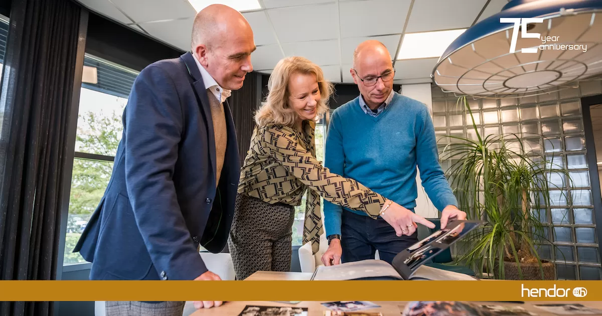 Executive Board of Hendor: Paul van Ham, Marja Kaethoven and Hessel Bohncke.